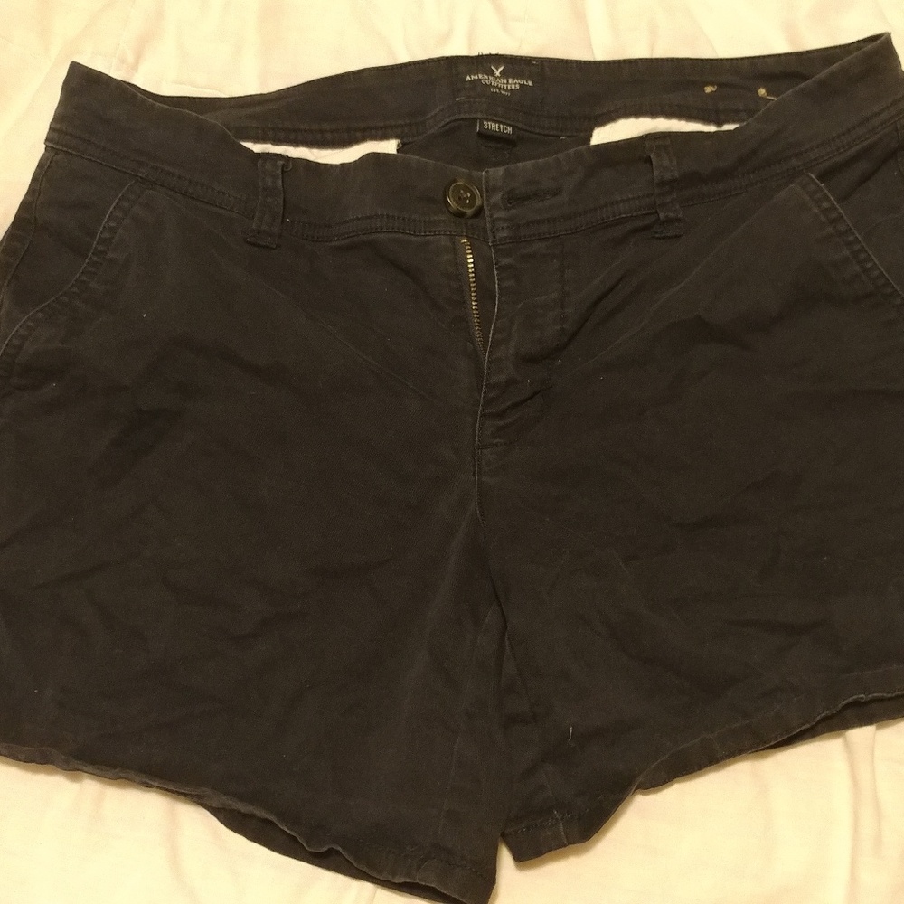 Navy size 12 American Eagle Midi Shorts